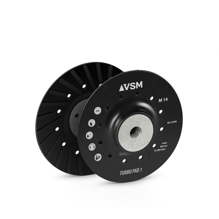 Оправка VSM (ВСМ) ZFT1 125 мм TURBO PAD 1 для фібрових кругів