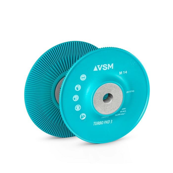 Оправка VSM (ВСМ) ZFT3 180 мм TURBO PAD 3 для фібрових кругів